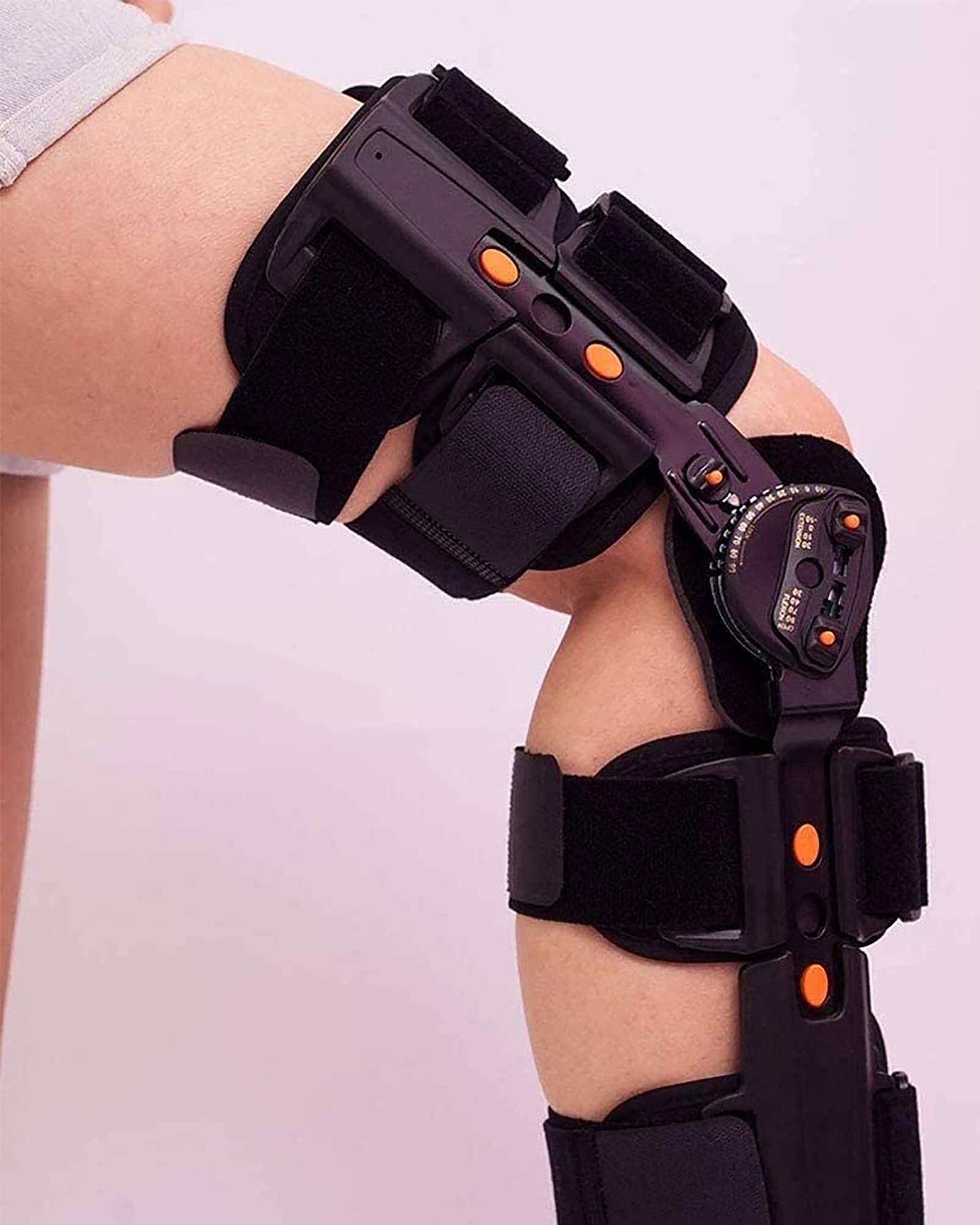 Rodillera Con Bisagra, Órtesis De Rodilla Ajustable, Rodillera Con Bisagra, Soporte De Rótula Abierto, Estabilizador, Soporte De Fijación De La Articulación De La Rodilla, Rodilleras De Rehabilitación