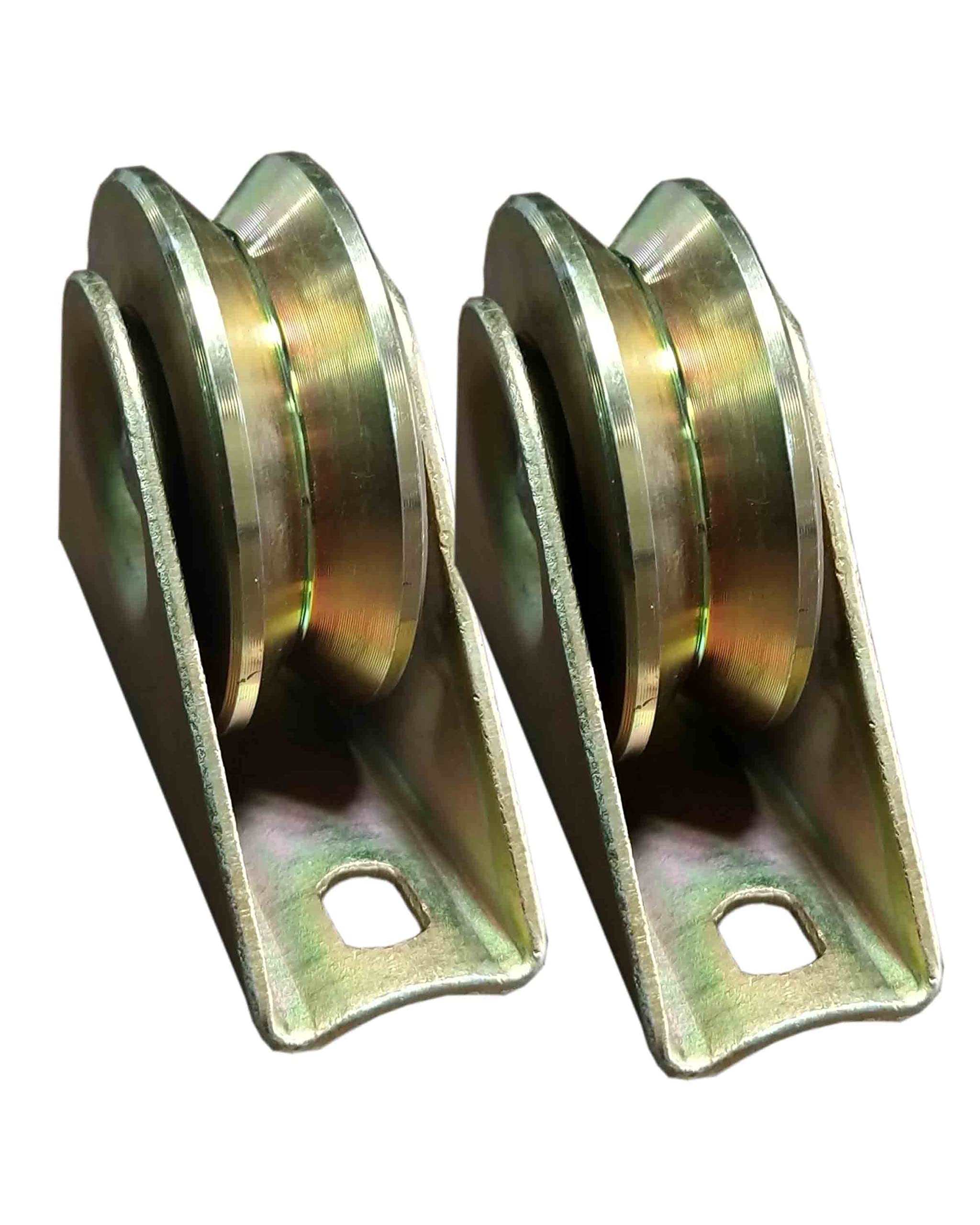 Buy V Groove Sliding GATE Wheel with Exterior Bracket, for Residential Gates and Industrial