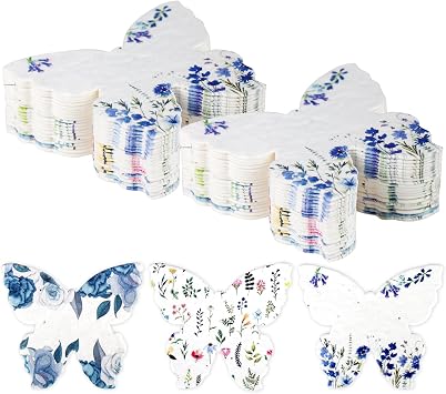 30 Pack Plantable Seed Paper Butterfly Shape - Greeting Cards Handmade Recycled Growing Seed Paper Embedded with Wildflower Seeds | Birthday Party | Wedding Favor | Small Business Thank You Cards