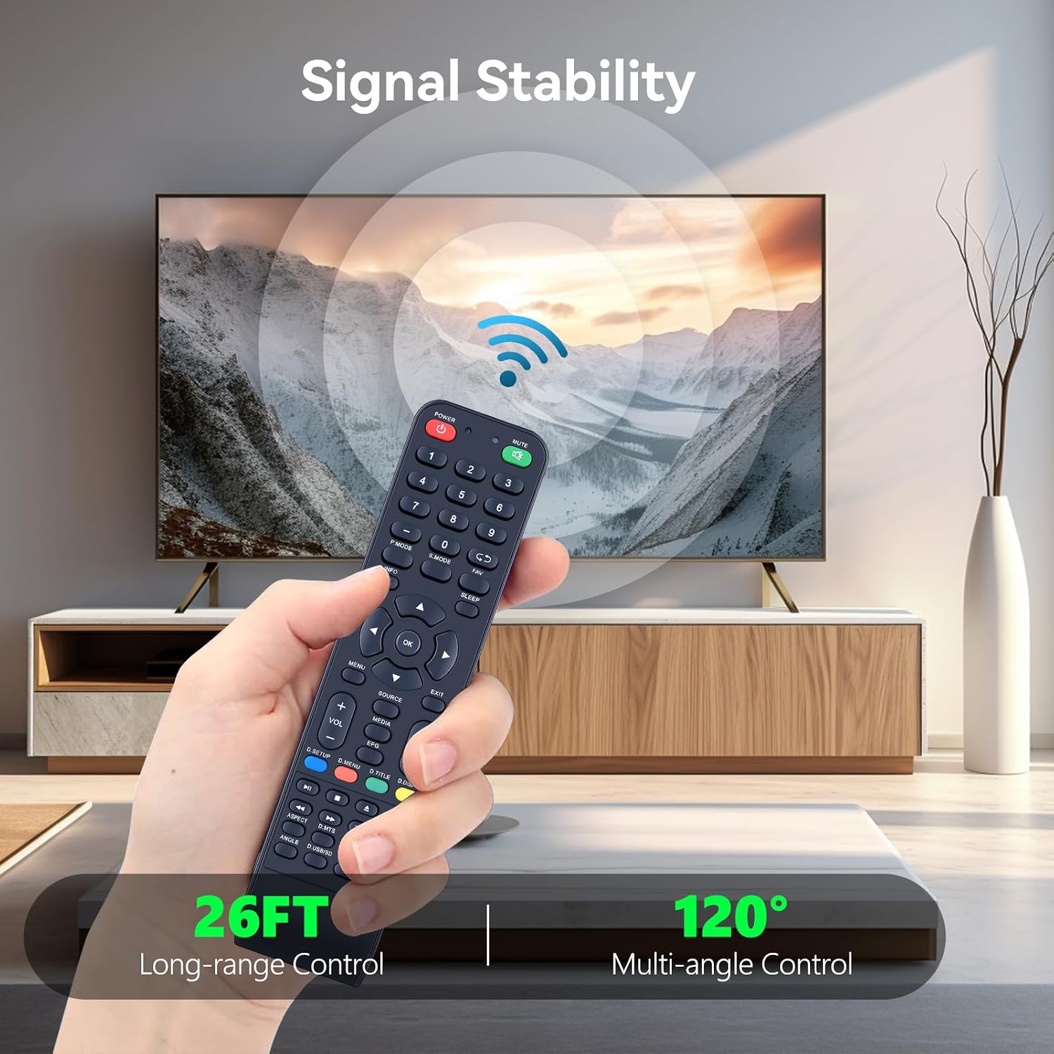 Replacement Remote Control for Supersonic Smart TV SC-1311 SC-1512 SC-2212 image 4