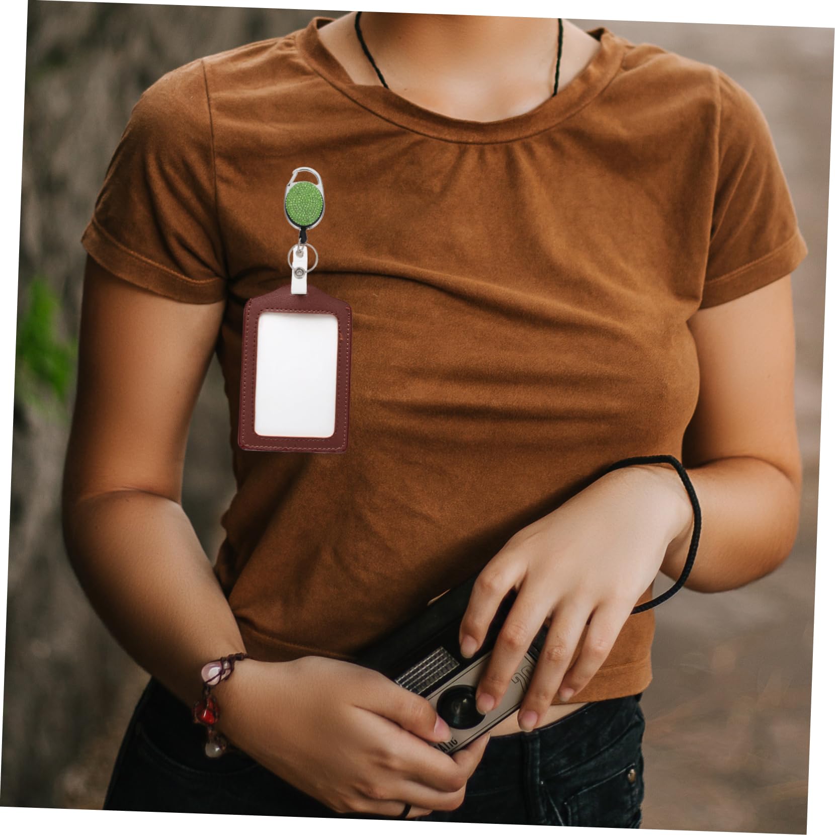 TEHAUX 6pezzi Supporto Retrattile Per Tessere Id Lega Di Zinco Di Portabadge e Accessori Eleganti Per Medici Studenti e Personale Ufficio