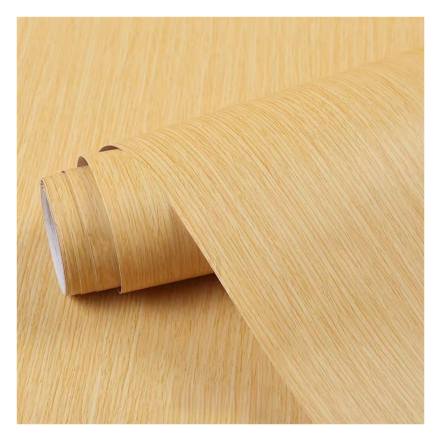 Lxlambentive Wood Self Adhesive Wallpaper, Vinyl Wrap, Furniture Stickers, Waterproof PVC Peel & Stick, 40-120cm Width, 6 Wood Grain for Cabinets Doors Wardrobes Tables(A,0.4 * 5m)