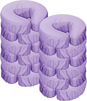 Microfiber Face Cushion Cover for Massage Table 12 Piece/a Set Purple