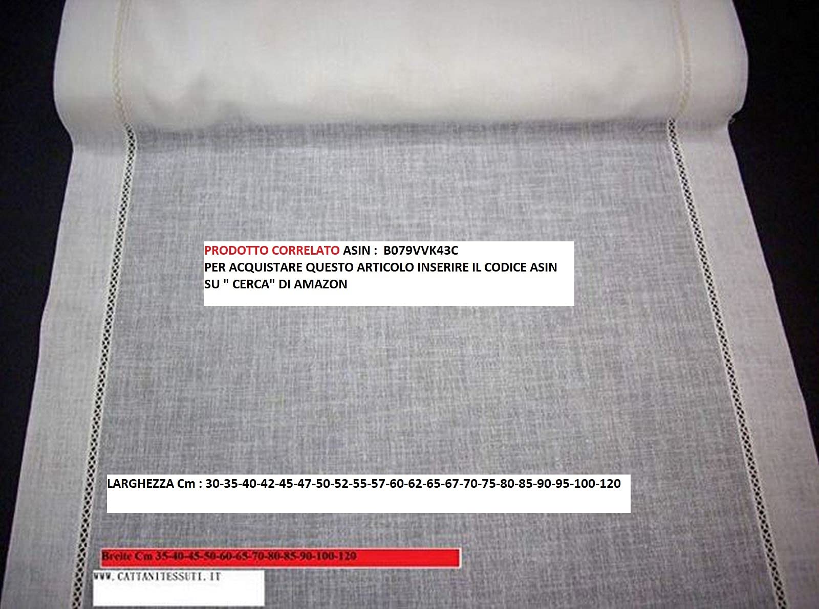 Profilo velcrato a strappo in Alluminio - Binario per Tende a Pannello a Finestra-Larghezza da cm 40 a 100 (cm 60)