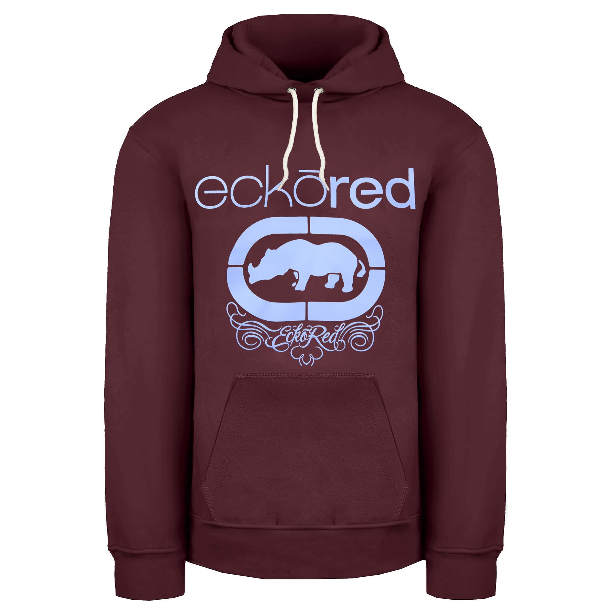 Ecko UnltdLong Sleeve Pullover Burgundy Mens Madison Hoodie EFM04803 Burgundy