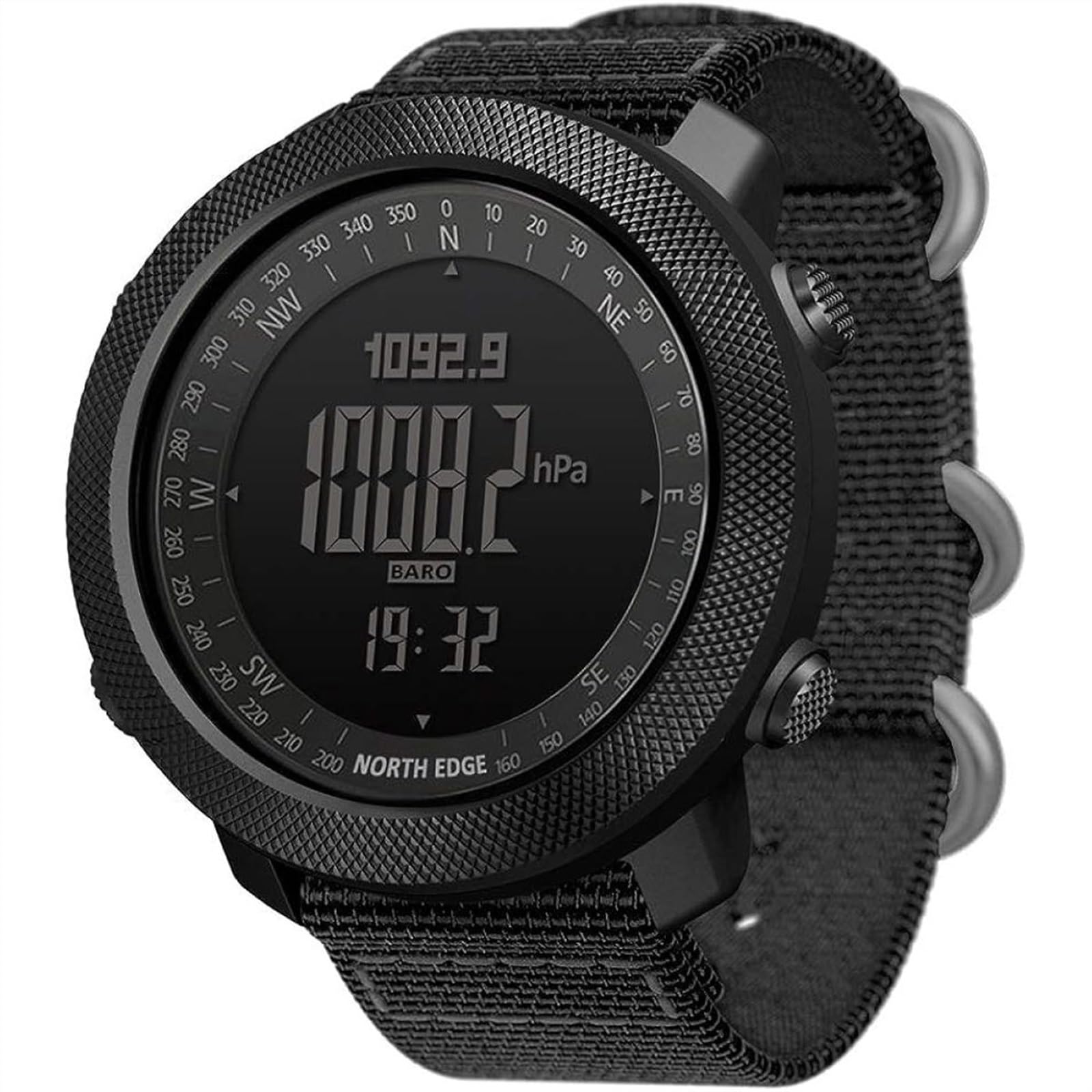 GussTa Orologio militare da uomo, sportivo, digitale, impermeabile, con cronometro, misurazione dell'altitudine e della pressione, per escursionismo, corsa, alpinismo, nuoto