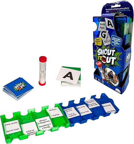 MUKIKIM Shout It Out - El último juego de desafío de palabras para 2 jugadores/equipos. Juego de categoría de ritmo rápido para generar la mayor