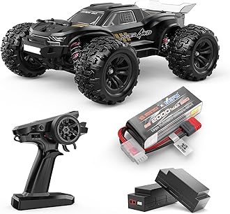 H16BM Brushless 42 Mph Fast RC Cars for Adults, 1/16 Hobby Off-Road RC Truck, RTR Remote Control Car (2 x 2S Lipo and 1 x 3S Lipo Battery and 3S Charging Cable Included