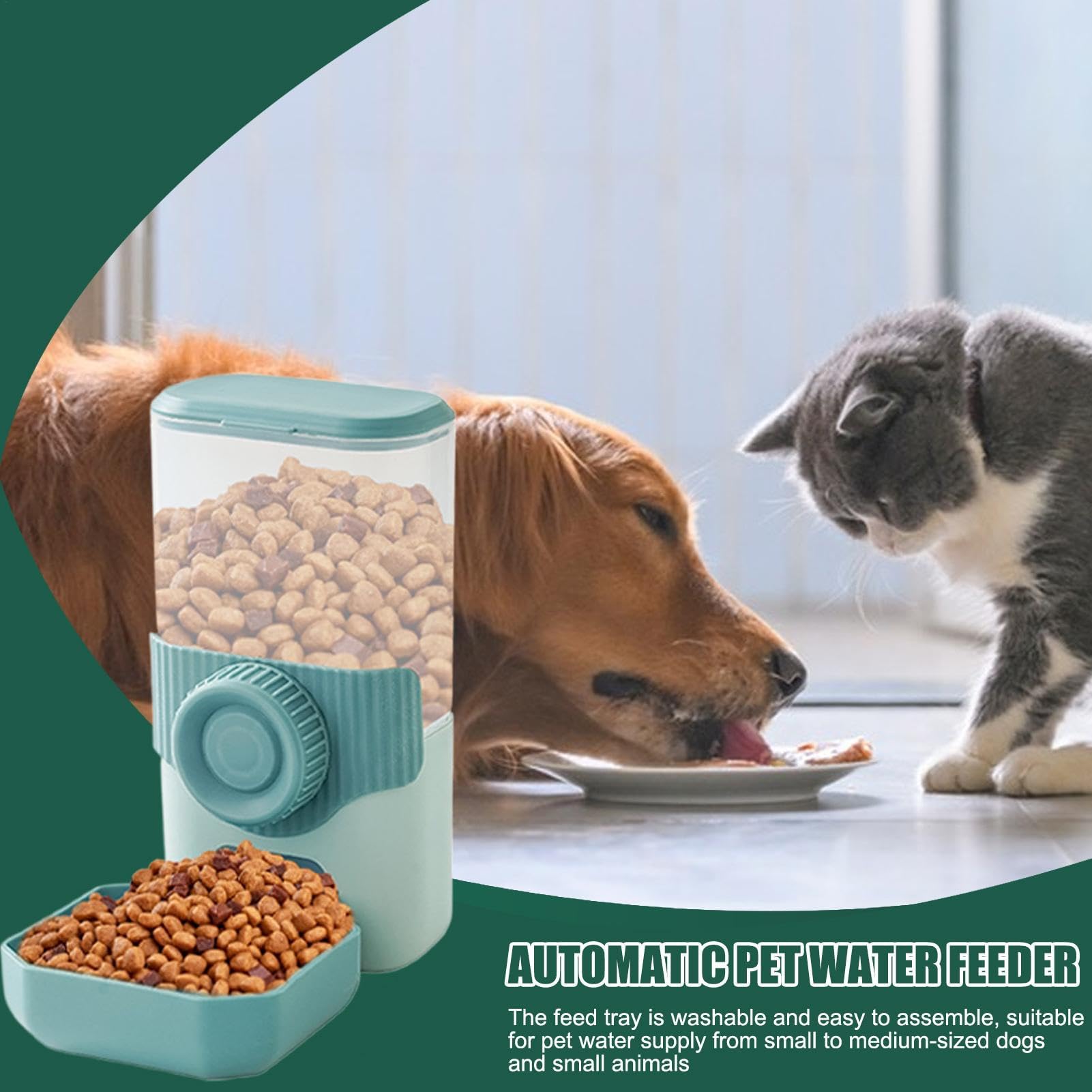 Dispensador de Agua Colgante for Gatos | Comedero automático for(Blue)