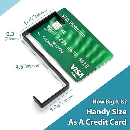 Miniatura 3 de Paquete de 10 ganchos para colgar sobre la puerta, en forma de Z, se adapta a anchos de puerta de 1 38 pulgadas y 1 34 pulgadas, ganchos reversibles