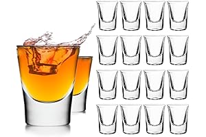 Yuleer Clear Heavy Base Shot Glasses 1oz
