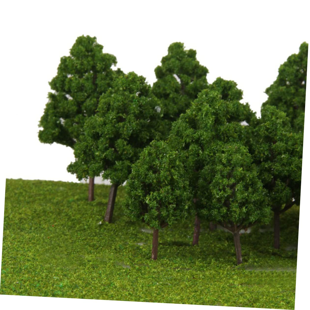 Alipis 40piezas Árboles Escenografía De Decoración De Paisaje Verde Árboles Artificiales para Dioramas y
