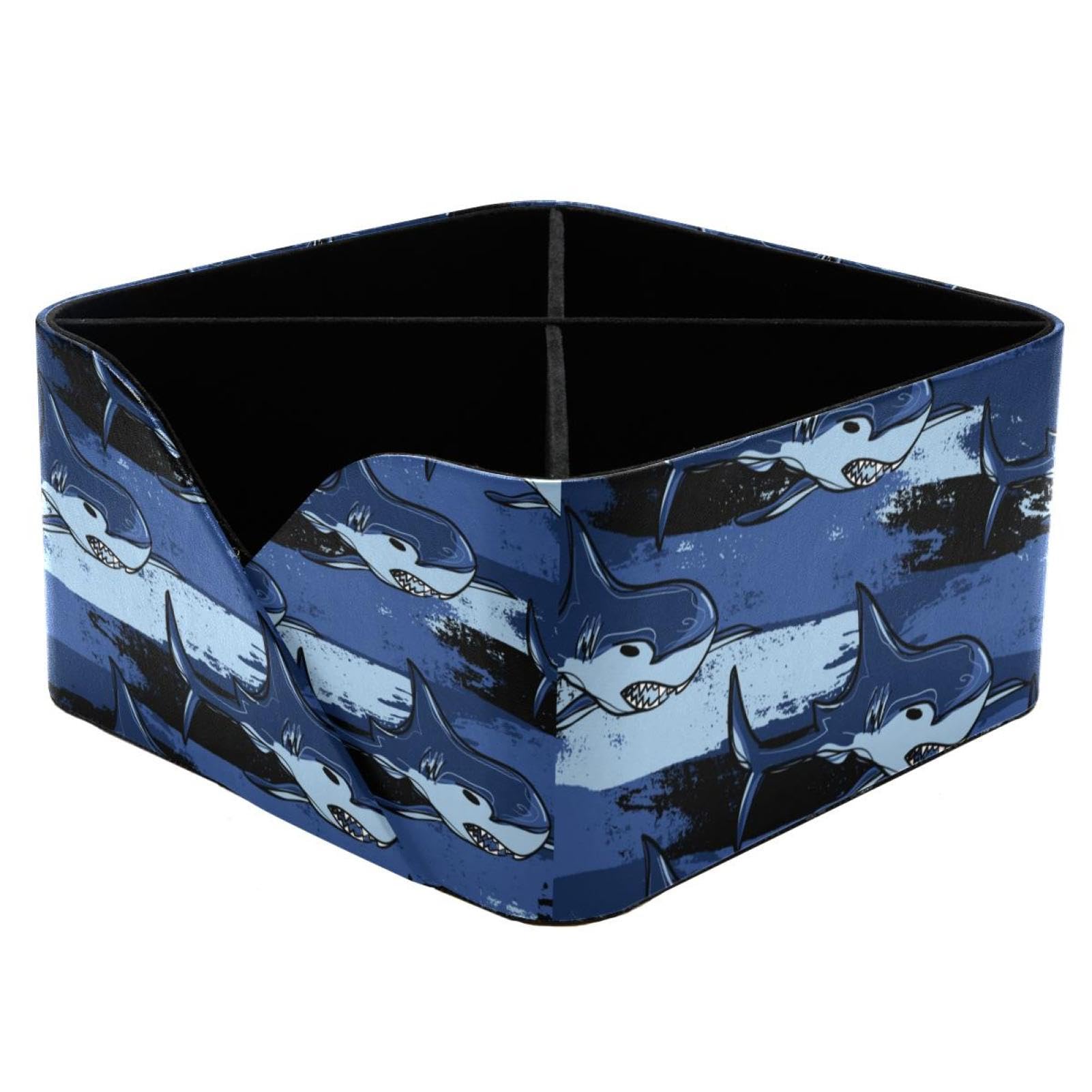 Porte-crayons requin et pot de rangement bureau à compartiment