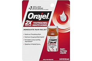 Orajel 2X Medicated Toothache & Mouth Sores Liquid