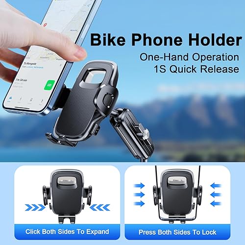 Miniatura 3 de Soporte de teléfono para motocicleta, soporte de teléfono de bicicleta de montaña para bicicleta, accesorios de motocicleta eléctrica, soporte de