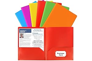 Multifunctional Plastic Folder Pockets with Pockets for Enhanced Organization