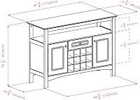 Vista 2 de Winsome Wood Jasper cómoda para almacenamiento