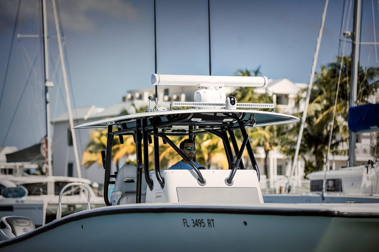 SiOnyx Nightwave Camera, Rugged Ultra-Low Light Color Night Vision Marine Boat Dome Camera | Easy-to-Use App Connectivity with RAM Mounts Tablet Mount System, Vinyl Cover and Signature Lens Cloth