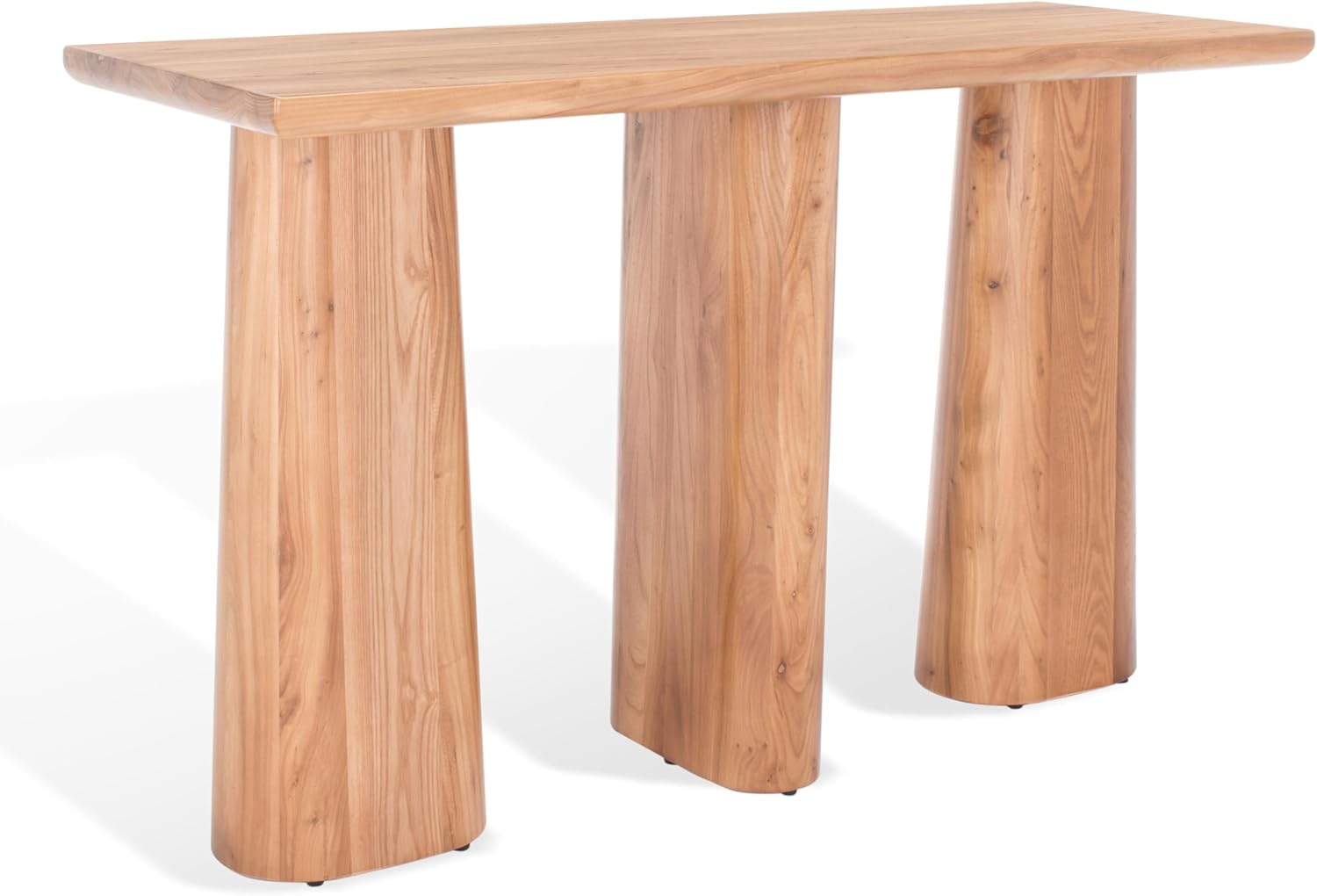 SAFAVIEH Couture Collection Ryllae Natural Solid Wood Console Table