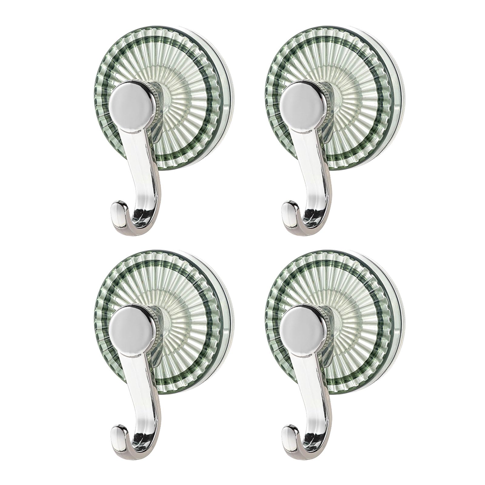 Woedpez Functional Suction Cup Hooks Bathroom Towel Hangers Sturdy Without Drill Installation for Wet Area Home Storage Removable Waterproof Suction Cup Shower Hooks