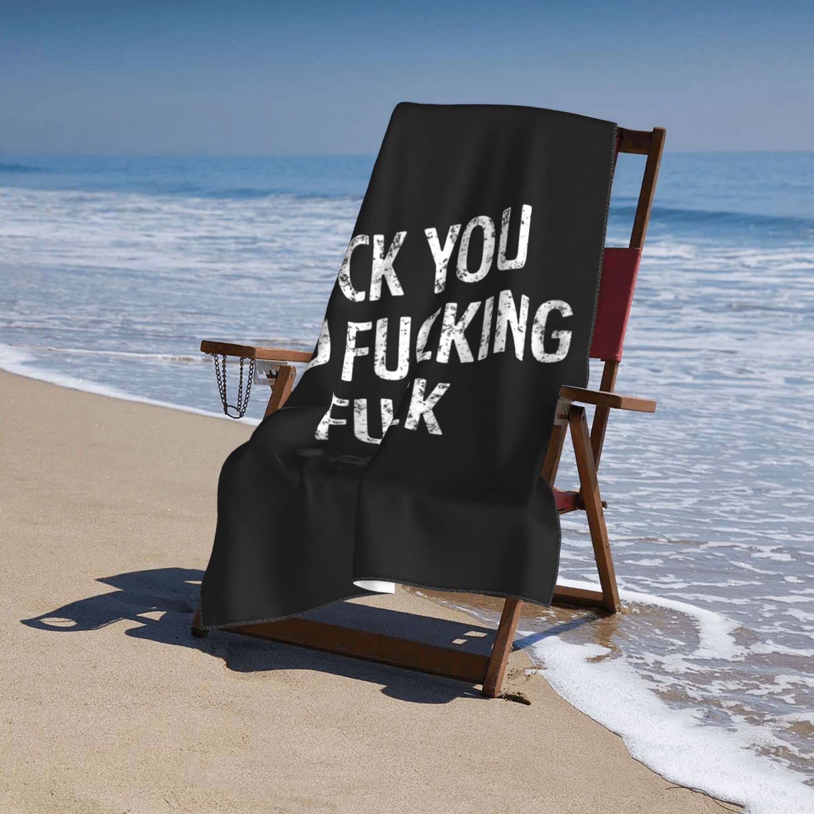 Amazon.com: BUECDHYEI Fuck You You Fucking Fuck Beach Towel