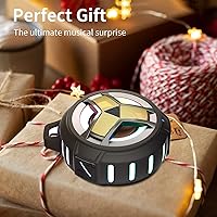 Vista 9 de EBODA Altavoz Bluetooth impermeable, altavoz inalámbrico para ducha, IP67 impermeable, luz LED, flotante, altavoces portátiles para viajes, piscina