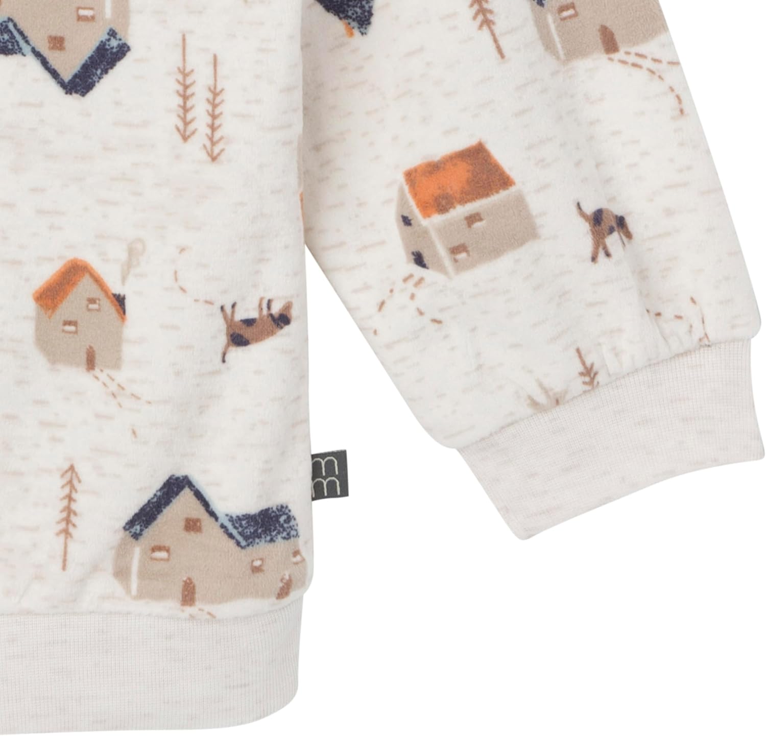 Modern Moments by Gerber baby-girls Toddler Bunny Fleece 2-piece Sweater & Pant Pajama Set - Image 3