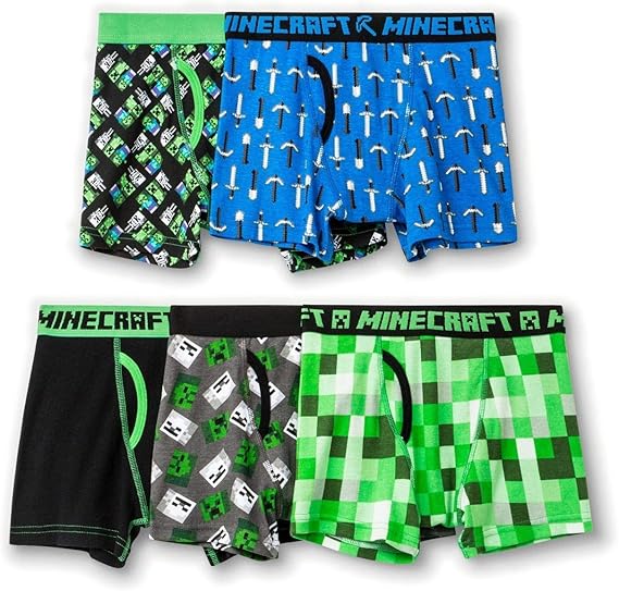 Amazon Minecraft マインクラフト 子供用 トランクス パンツ 下着 下着 インナー 通販