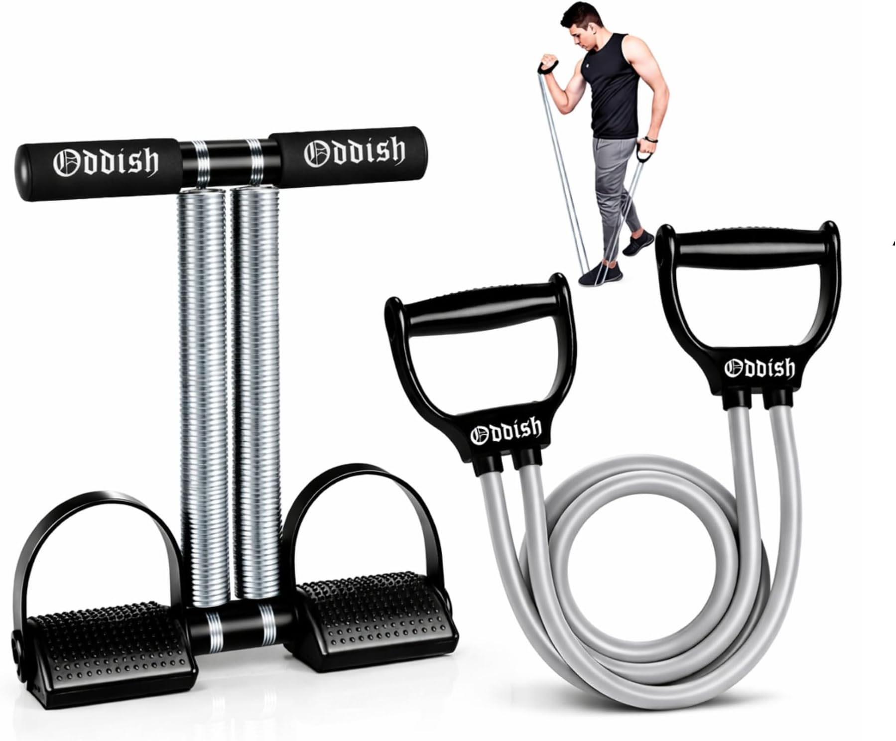 ODDISH; way to fitness Tummy Trimmer with Twister and Toning Tube and hand Grip and ab exerciser and push up stand combo Pack for man and women (TUMMY TRIMMER WITH TONING TUBE)
