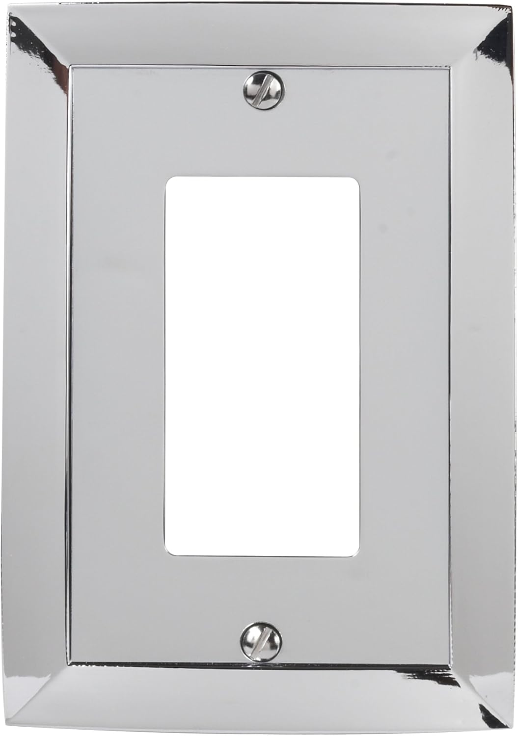 Amerelle 61DCH Studio Wallplate, 1 Duplex, Cast Metal, Polished Chrome, 1-Pack