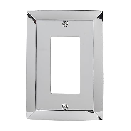 Amerelle 61RCH Studio Style 1 Rocker-GFCI Wallplate, Chrome