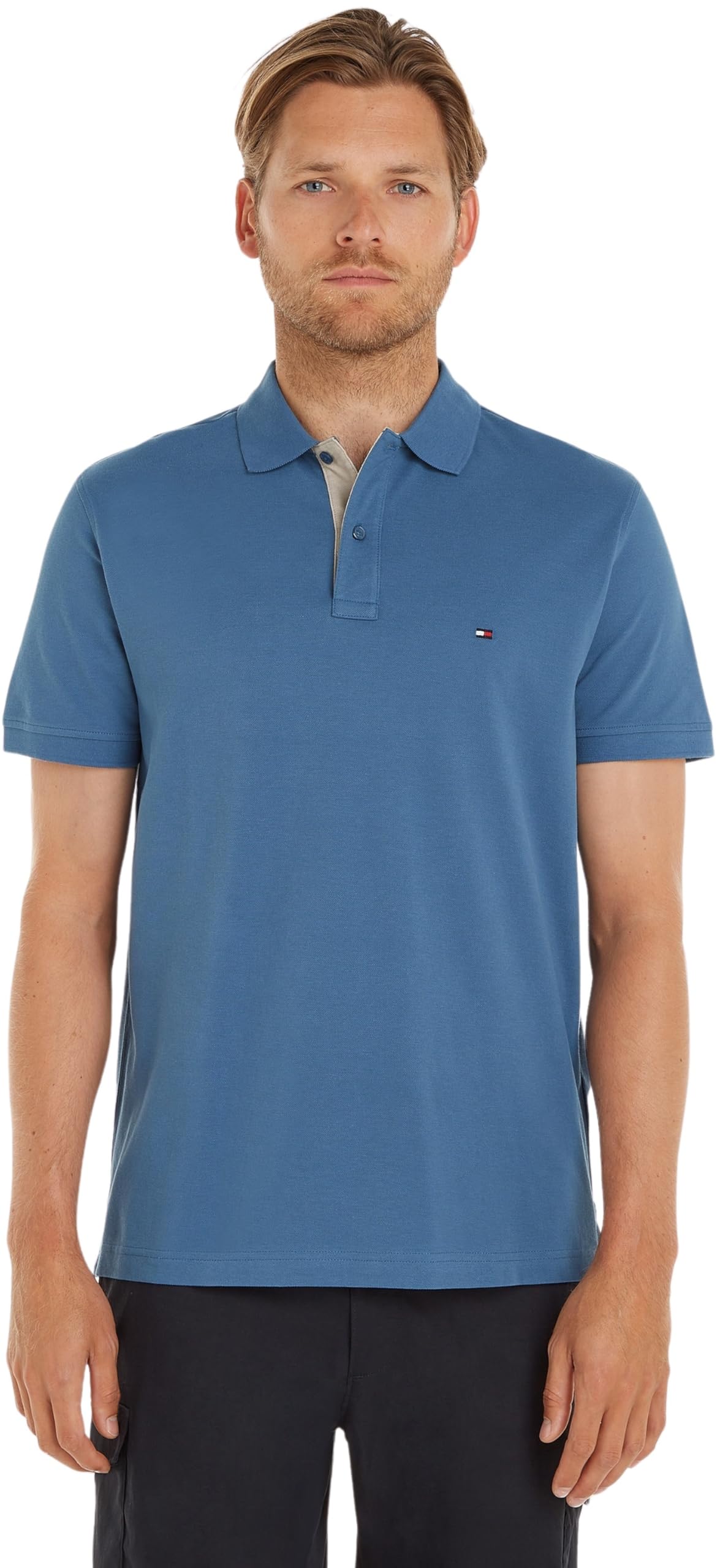 Tommy Hilfiger Tommy Hilfiger Men's Contrast Placket Reg Polo S/S