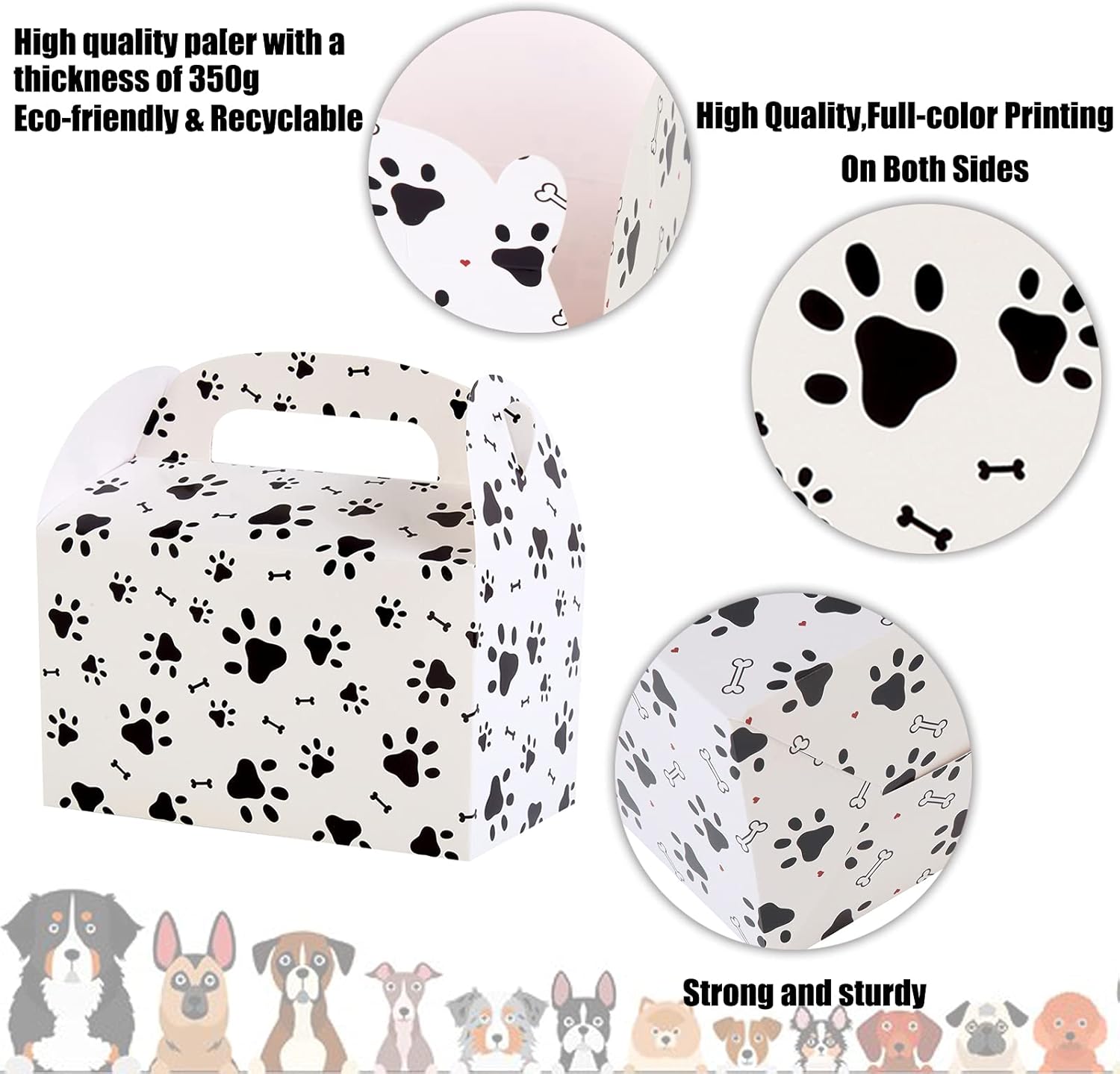 Puppy Dog Pet Gift Treat Boxes Paw Patrol Birthday Decorations 12 Pack Dog Party Favor Boxes for Kids Birthday Party Baby Shower Decorations - Image 5