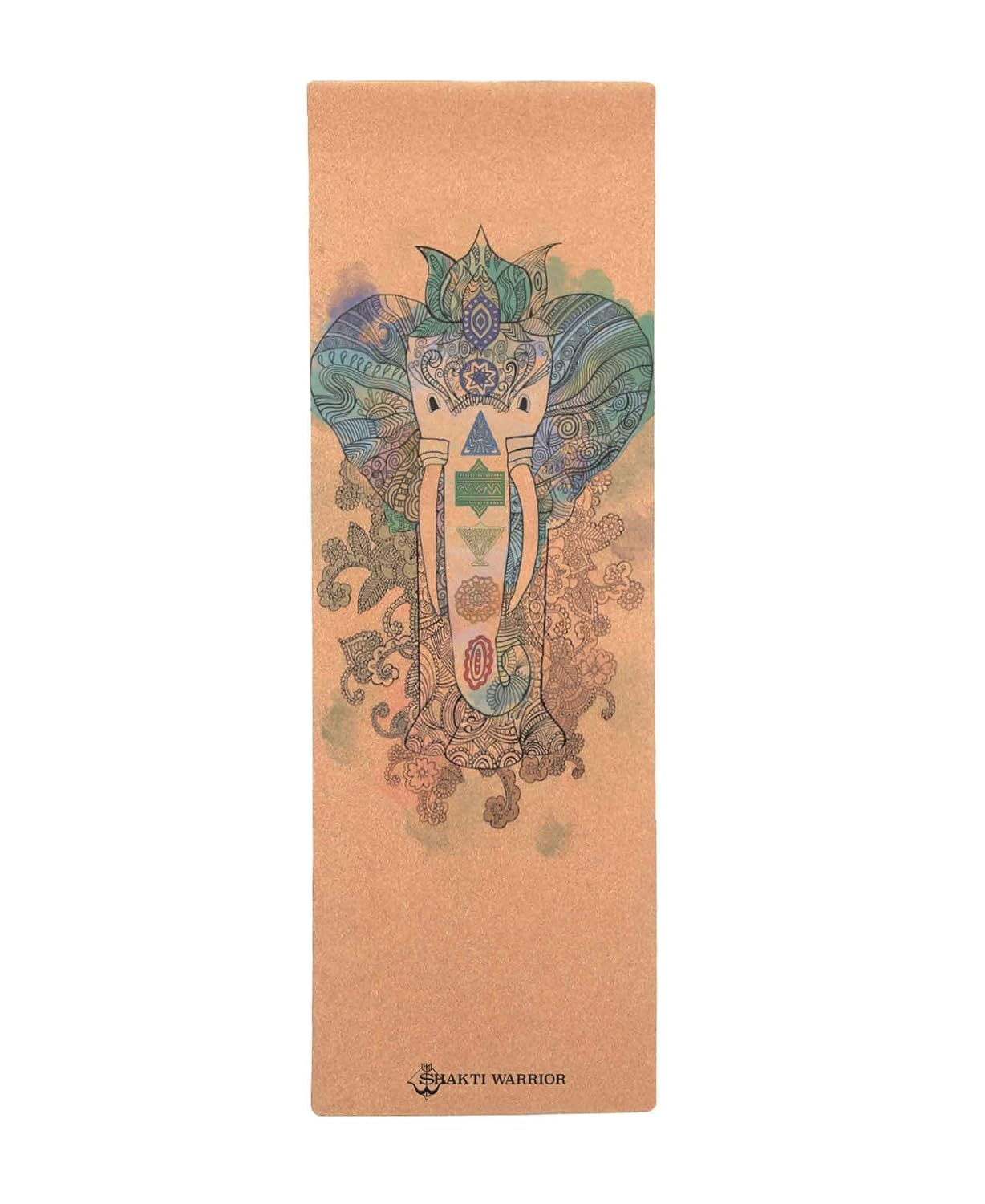 Shakti Warrior Samskara Cork Yoga mat - Artist Designed, Premium eco Friendly mats, Non Slip, Non Toxic, Great for Regular...