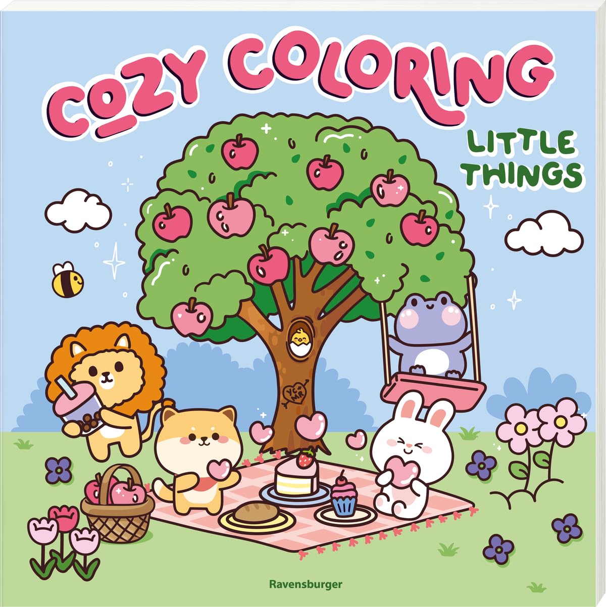 Ravensburger Cozy Coloring: Little things – Entspannendes Malbuch für Erwachsene und Teenager