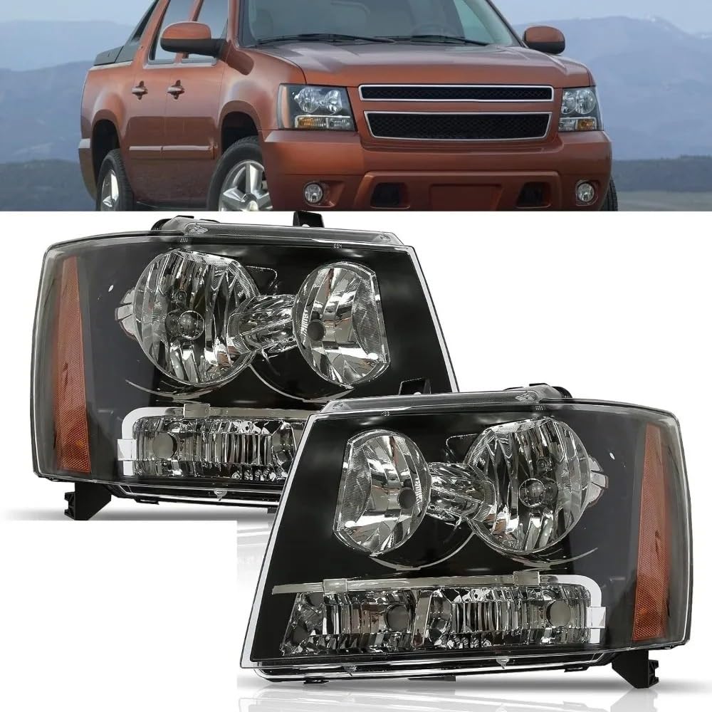 Fari Anteriori Auto Faro Anteriore Faro Anteriore Per Chevrolet Per Tahoe Per Suburban Per Avalanche 2007 2008 2009 2010 2011 2012 2013 2014 Luci Alogene Faro Auto