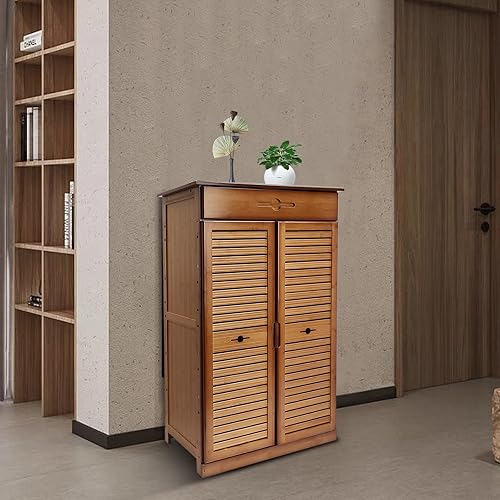 Miniatura 5 de YIYIBYUS Gabinete de zapatos,Gabinete de almacenamiento de zapatos con puertas,Organizador de zapatos