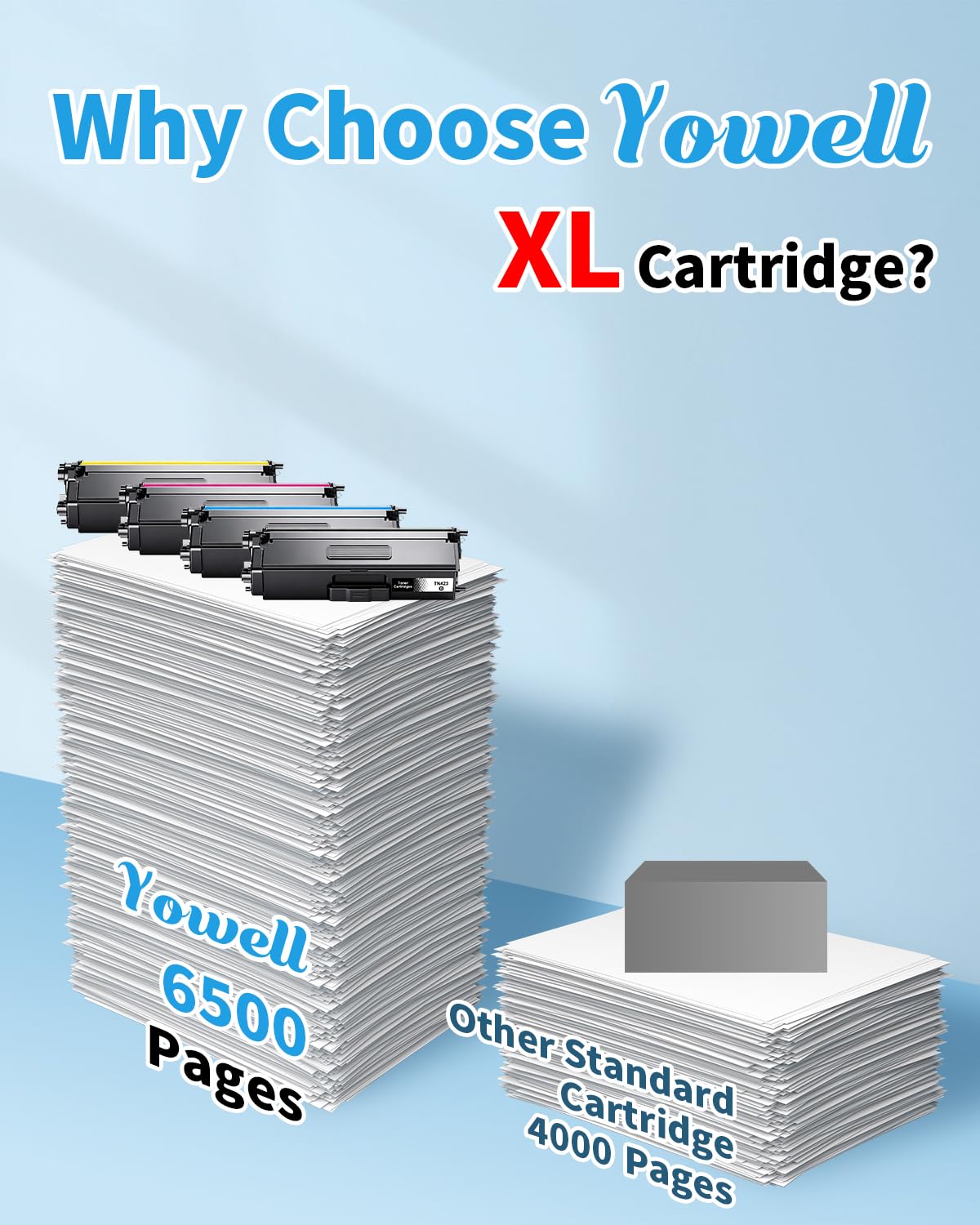 Yowell TN423 MFC-L8690CDW Toner Compatible para Brother TN-423 TN-421 para Brother MFC-L8690CDW Toner para HL-L8260CDW DCP-L8410CDW HL-L8360CDW MFC-L8900CDW 8690CDW 8260CDW (TN 423 Paquete de 4