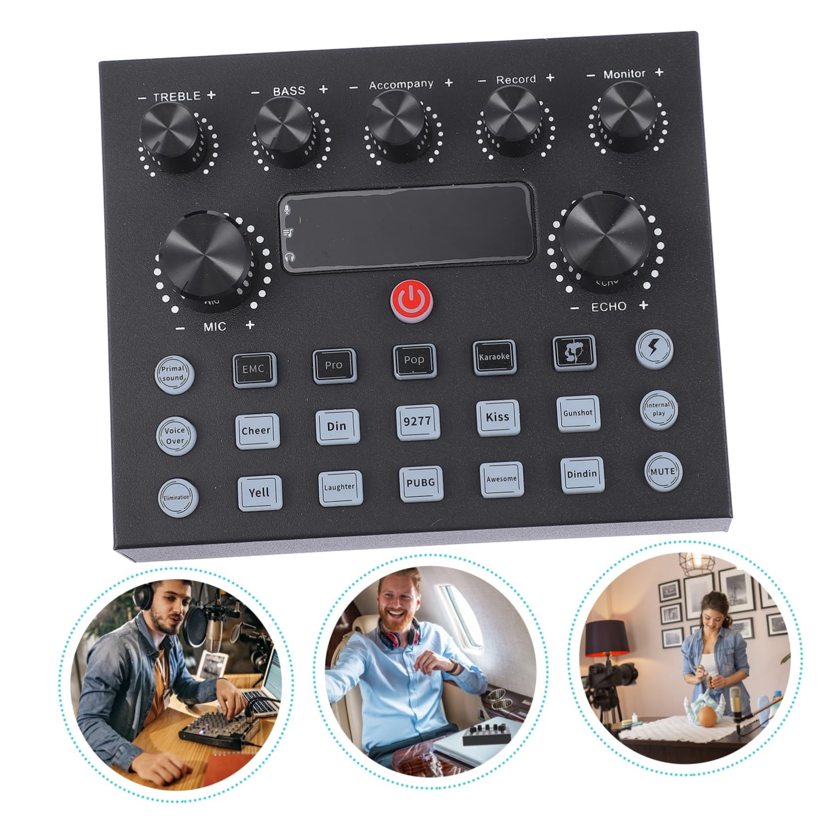 【引退品】Live Sound Card ボイスチェンジャー ブラック Amazon.com: VINTORKY Live Sound Card Voice Changer Mixer External