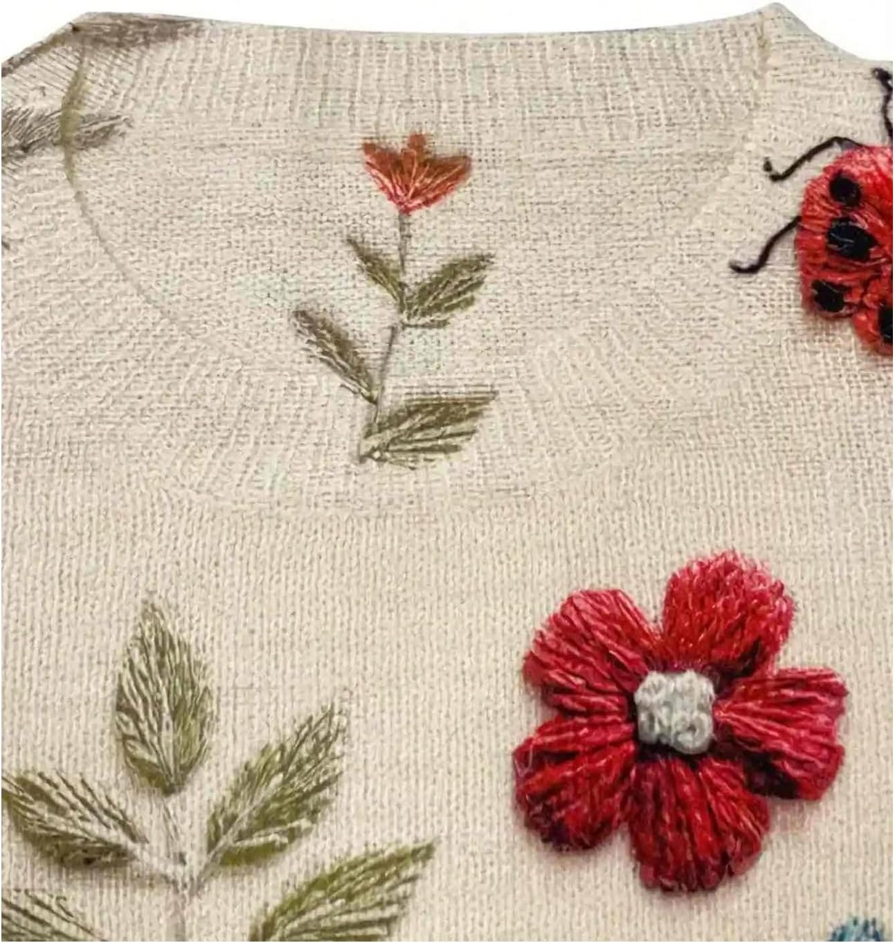 SOLY HUX Women's Long Sleeve Shirts Crew Neck Floral Printed Sweater Pullover Casual Fall Clothes - Image 4