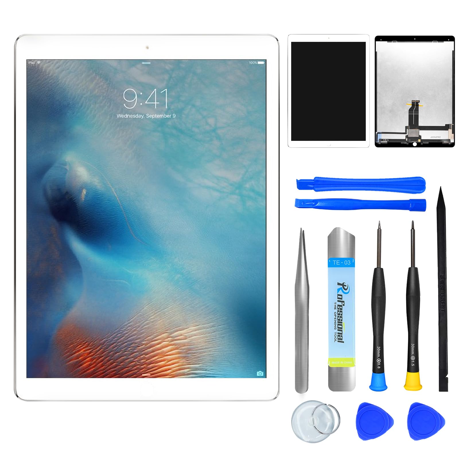 NB+ Screen Replacement For iPad 9th 10.2" (A2602 A2603 A2604 A2605) Generation Touch Screen Digitizer 2021 Pre-Installed Adhesive (Not LCD display) — view 37