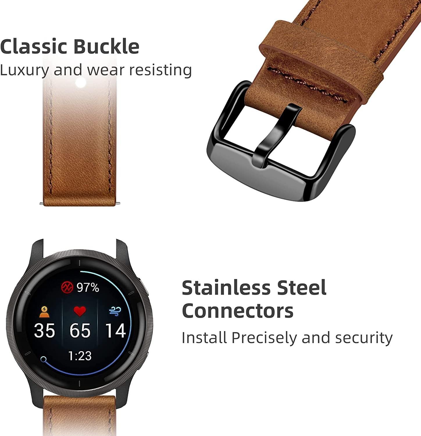 Bracelets De Montre Compatible Avec Garmin Venu2, Venu3