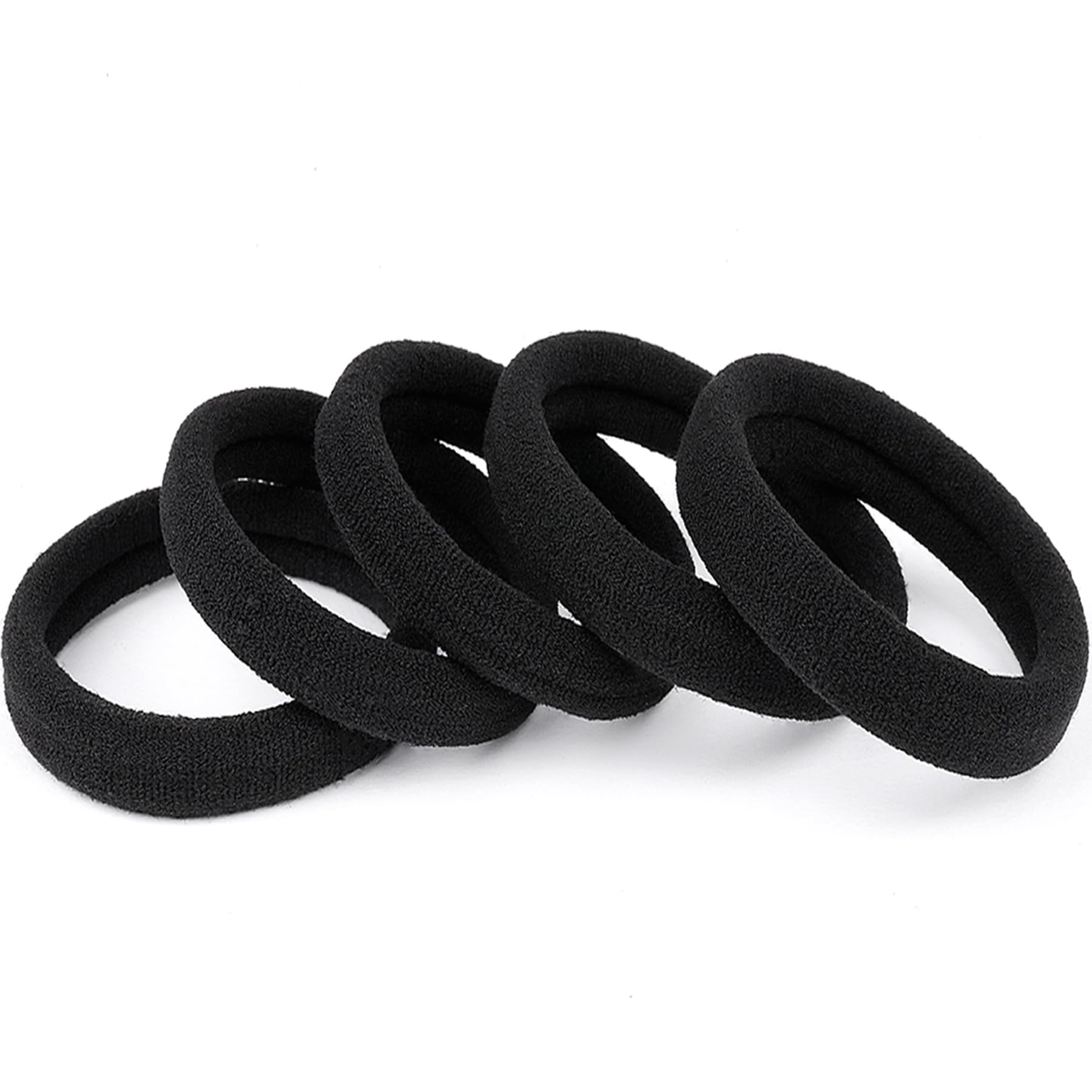 Amazon.com : Ayogost Black Hair Ties No Damage No Pull 100PCS