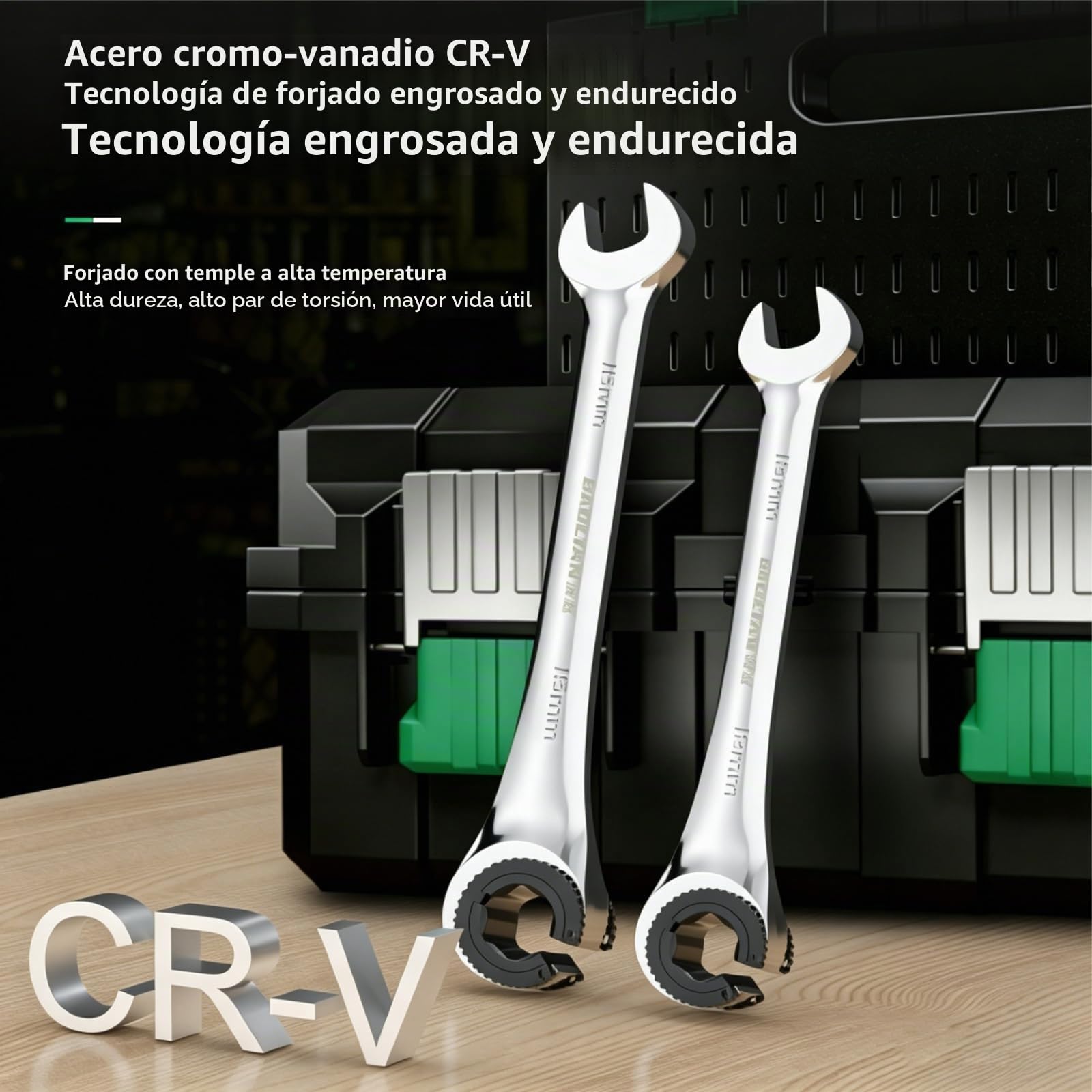 Juego De Llaves Fijas Con Carraca, 6 Piezas 10-17mm Juego De Llaves Combinadas Con Carraca Abierta, Llave Tubo Para Frenos, LíNea De Combustible Para ReparacióN De Coches, Aire Acondicionado