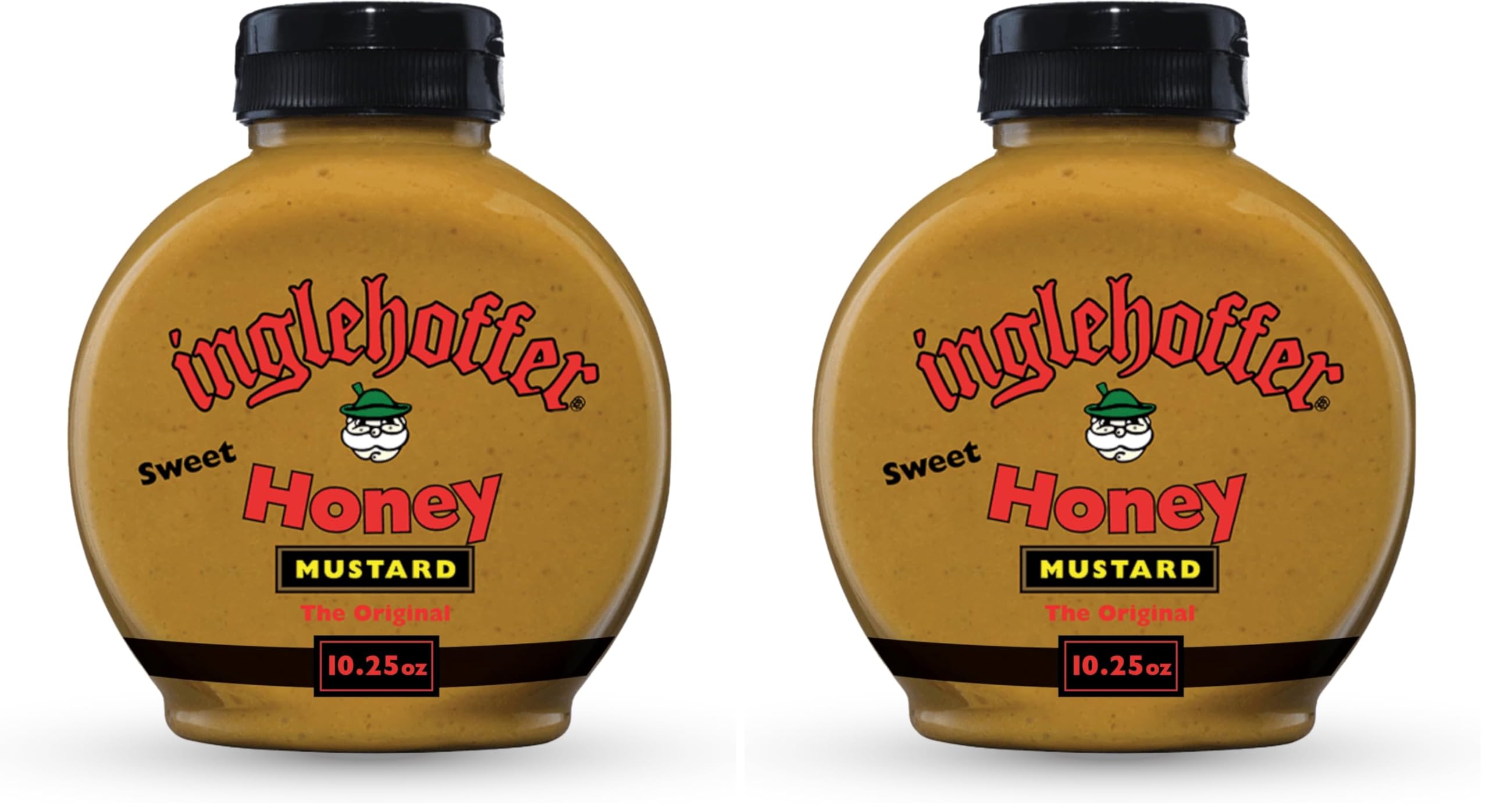 Inglehoffer Original Sweet Honey Mustard, 10.25 oz Squeeze Bottle (Pack of 2)
