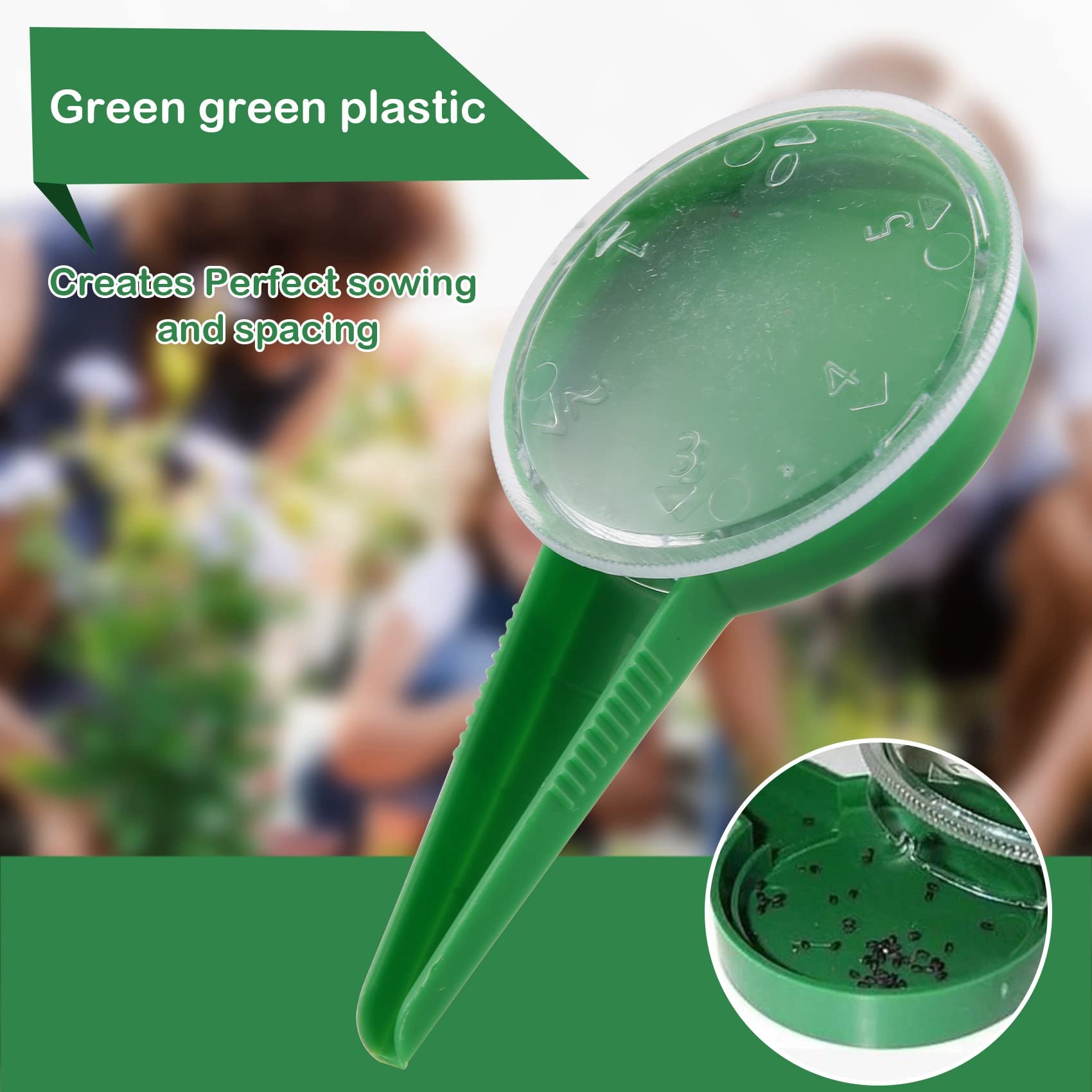 Mahnoor 1 PCS Semoir a graines Planteur Fournitures de jardinage Semoir a main pour plantes et fleurs
