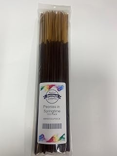 Peonies in Springtime 11" Incense Sticks Punk Heavily Scented Long Burn Time ~100 Sticks ~