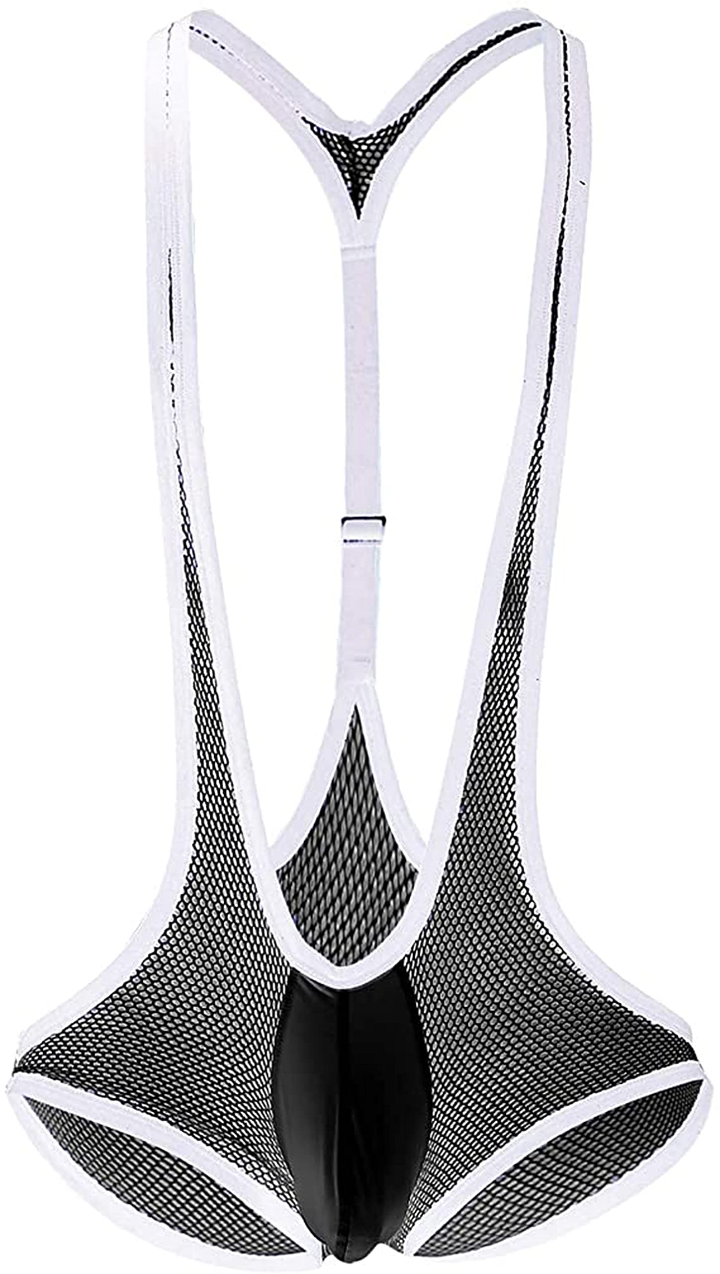 Buy Cneer Men's Jockstrap Underwear Mesh See Through Bulge Pouch