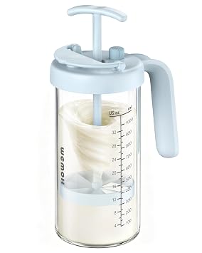 Borosilicate Glass Formula Mixing Pitcher 32oz True Mixing Capacity, Time Dial for Freshness Tracking, Dishwasher-Safe, BPA-Free Lid, Perfect for Breastmilk Pitcher Method & Multi-Baby Feeding, Blue
