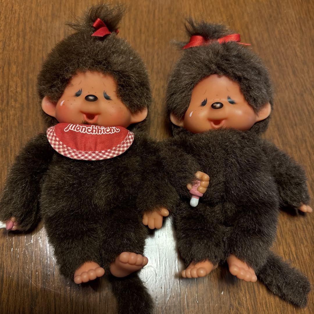モンチッチ 2体セット　泣き顔　ぬいぐるみ セキグチ　1974 レトロ モンチッチ 2体セット 泣き顔 ぬいぐるみ セキグチ 1974 レトロ